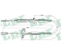 Cavo frizione C0121C LPR per OPEL AGILA