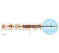 Cavo frizione con regolazione automatica 55.0167 ADRIAUTO