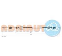 Cavo frizione con regolazione manuale 55.0164 ADRIAUTO