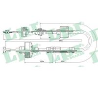 Cavo frizione con regolazione manuale C0309C LPR per VW GOLF III Variant VENTO