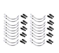 Cavo Frizione Tubo flessibile per freno a V per bicicletta, guida per cavi, manicotti in gomma, tubo flessibile per freno, accessorio MTB, estremità in alluminio Cavo di comando per moto(10 sets)