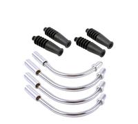 Cavo Frizione Tubo Flessibile per Freno a V per Bicicletta, Guida per Cavi, Manicotti in Gomma, Tubo Flessibile per Freno, Accessorio MTB, estremità in Alluminio Cavo di Comando per Moto(2 Sets)