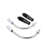 Cavo Frizione Tubo Flessibile per Freno a V per Bicicletta, Guida per Cavi, Manicotti in Gomma, Tubo Flessibile per Freno, Accessorio MTB, estremità in Alluminio Cavo di Comando per Moto(1 Set)