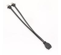 Cavo frontalino USB 3.0 con doppia porta USB A per trasmissione dati rapida e stabile, adattatore da 19 pin a 2 porte