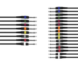 Cavo Frusta Audio Professionale 15m - 8x Jack Stereo, 16x Mono