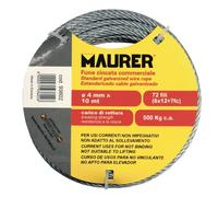 Cavo fune acciaio zincato commerciale Maurer VARIE MISURE