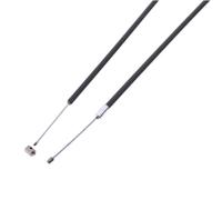 CAVO GAS MOTO 2T SCOOTER UNIVERSALE + MORSETTO GUAINA NERA e FILO 1.5 mm x 2 m