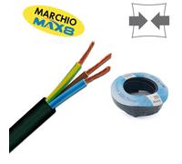 CAVO GOMMATO 3X1,5 BOBINA 10 MTERI NERO -ECO80270 ECOVA