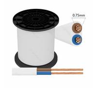 Cavo gommato bipolare 2x0.75/1/1.5 tondo piattina filo elettrico VENDITA A METRO