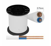 Cavo gommato bipolare 2x0.75/1/1.5 tondo piattina filo elettrico VENDITA A METRO
