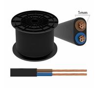 Cavo gommato bipolare 2x0.75/1/1.5 tondo piattina filo elettrico VENDITA A METRO