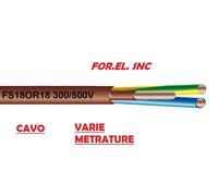 CAVO gommato FS18OR18 EX FROR 3X1,5; 3X2,5; 4x1; 4x1,5; 4x2,5; 5x1,5 MMQ.