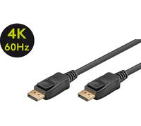 Goobay 49960 - Cavo di Collegamento DisplayPort 1.2 4K Placcato Oro DisplayPort Maschio a DisplayPort Maschio per trasferimento di segnali Audio/Video