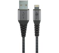 Cavo Goobay Lightning a USB-A 2 m Nero Grigio