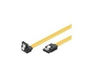Cavo Goobay SATA III 0,3 m GUL vinklet + anello di sicurezza NEW