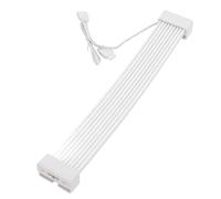Cavo GPU RGB da 8 Pin, Prolunga Cavi GPU ARGB da 5 V, Cavo di Alimentazione Scheda Grafica da 8 Pin a 2x8 Pin, con Pettini di Filo, Sincronizzazione, 16 AWG (testa bianca)