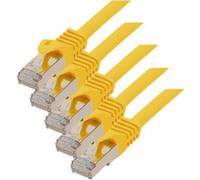 Cavo grezzo S-ConnCat.7 S/FTP 05 m - RJ-45 - RJ-45 - Maschio/Maschio - Oro - Cavo grezzo Cat.7 - S/FTP (S-STP) (75511-0.5Y-SET5)