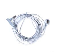 Cavo Grounding 15 Piedi per Tappetini Antistatici | Resistore interno 100k ohm, sicurezza contro sovratensioni, protezione corpo umano, uso domestico sicuro