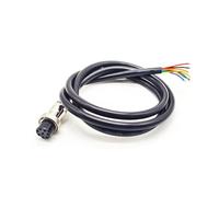 Cavo GX16 Connettore a 8 pin Presa femmina diritta A Codice Stampaggio cablabile Coassiale Cavo di prolunga 1 m Collegamento di alimentazione impermeabile Presa circolare industriale Connettori