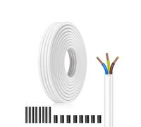 Cavo H05VV-F 3X1,5 mm² 10 Metri - In PVC Bianco Con Filo di rame multifilare- Soluzione Professionale Per Macchine Utensili E Attrezzature Da Officina