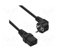Cavo; H05VV-F; 3x1,5mm²; PVC; 1,8m; Nero; 16A AK-UP-01S