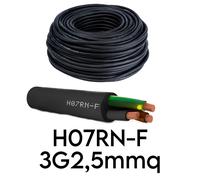 CAVO H07RN-F NEOPRENE RESISTENTE ALL'ACQUA VARIE SEZIONI E METRAGGI