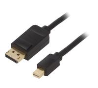 Cavo HAABH DisplayPort 1,2 L: 2 m nero opaco iso esterno: PVC VENTION