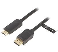 Cavo HAGBJ Displayport maschioHDMI maschio L: 5 m nero 30AWG VENTION