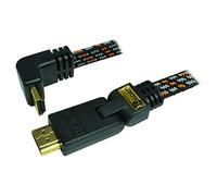 Cavo HDMI 1.4 - 3M - piatto tessuto - placcato oro