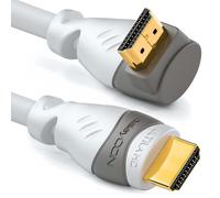 CAVO HDMI 2.0 ARC 0,5M 50CM 4K 8K FULL HD ANGOLARE BIANCO AD ANGOLO ETHERNET