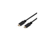 Cavo HDMI 2.0 Premium 4K 60Hz 18Gbps Maschio/Maschio con Ripetitore 30m Nero
