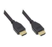 Cavo HDMI 2.0b ad alta velocità con Ethernet - 4K UHD @60Hz - 18 Gbit/s - Premium - ideale per giochi e multimediali - Guaina in rame - Connettori dorati con tripla schermatura - Nero - 1,5 m