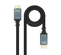 Cavo HDMI 2.1 Iris, compatibile con risoluzione 8K, offre una connessione di alta qualità tra i dispositivi. Modello A/M-A/M di colore nero, lunghezza di 1,0 m, ideale per un'installazione pulita e pr