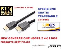 Cavo HDMI 4K 2K Ultra HD da 0,5 a 15 metri High speed TV Monitor Audio Video