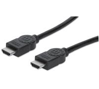 MANHATTAN High Speed HDMI Cable, HDMI Male/Male, 5.0m, Black (Polyb... NUOVO