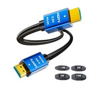 Cavo HDMI 4K ad alta velocità placcato oro 4K @ 60Hz, convertitore HDMI, supporta HD, 2K, 1080P, ARC e CL3, per laptop, monitor, PS5, PS4, Xbox One, Fire TV, Apple TV, PC, 3 m