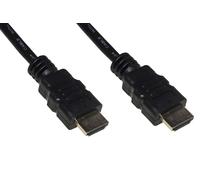 LINK LKCHDMI05 - Cavo HDMI ad alta velocità con Ethernet (0,5 m, nero) - Connettori maschio-maschio tipo A con contatti dorati - Schermatura in rame contro EMI e RFI - Supporta risoluzione 4Kx2K