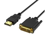 Cavo HDMI a DVI 1M, Cavo Adattatore su DVI a HDMI, Bidirezionale D-VI-D 24+1 a H-DMI Adattatore ad Alta velocità, 1080P Full HD,HDTV Cavi Video Digitale,pour Proiettore,Laptop,TV,PC,Lettore DVD