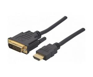 Cavo HDMI A - DVI 2m Cavo per collegare insieme i dispositivi HDMI e DVI