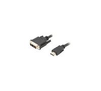 HDMI LANBERG Maschio/DVI-D 18 + 1 collegamento singolo maschio 1.8m nero