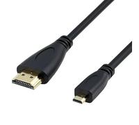 Cavo HDMI a micro HDMI, maschio tipo D a HDMI 2.0, compatibile con Canon EOS M50, M5, M6, M100, Sony Camcorder HXR-NX80, FDR-AX700, HDR-CX405, FDR-AX100, Nikon B500 (1M)
