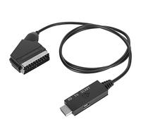 Cavo HDMI a SCART, Converti Segnali Audio Video HDMI in SCART Normale, Supporto Uscita PAL NTSC, Cavo Adattatore Convertitore da Ingresso HDMI a Uscita SCART per TV VHS VCR DVD