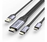 Cavo HDMI a USB C 8,2 piedi 4K60Hz, convertitore di visualizzazione USB C per Xbox, PS5, Steam Deck Dock, Studio Display, Nreal, Xreal Beam, Rayneo