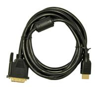 Cavo HDMI Akyga AK-AV-11 1,8 m HDMI tipo A DVI-D connettori dorati nero