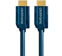 Cavo HDMI Clicktronic 70300 0,5m High Speed Ethernet Connettori Oro Blu