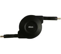Ekon cavo HDMI retraibile 1.4, retrattile, maschio maschio, 1 metro, risoluzione Ultra HD, connettori dorati, antipiega, per TV, proiettori, laptop, PC, MacBook, PlayStation, Nintendo Switch