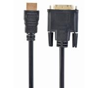 Cavo HDMI Gembird CC-HDMI-DVI-10 3m DVI-D Oro Nero Maschio-Maschio