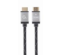 Cavo HDMI Gembird CCB-HDMIL-1M 1m Alta Velocità Ethernet 4K UHD 60Hz 3D Oro Grigio