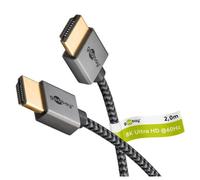 Cavo HDMI Plus sottile ad alta velocità con Ethernet, 8K @ 60Hz grigio