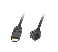 Cavo HDMI® High Speed con Ethernet - Connettori flessibili, 5m